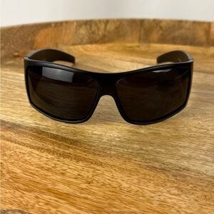 Bubba Kree Polarized Black Wrap Sunglasses | Sporty Shield Fit